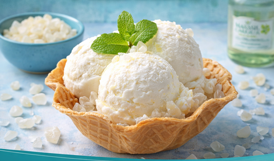 Eiscreme mit Mastix aus Chios