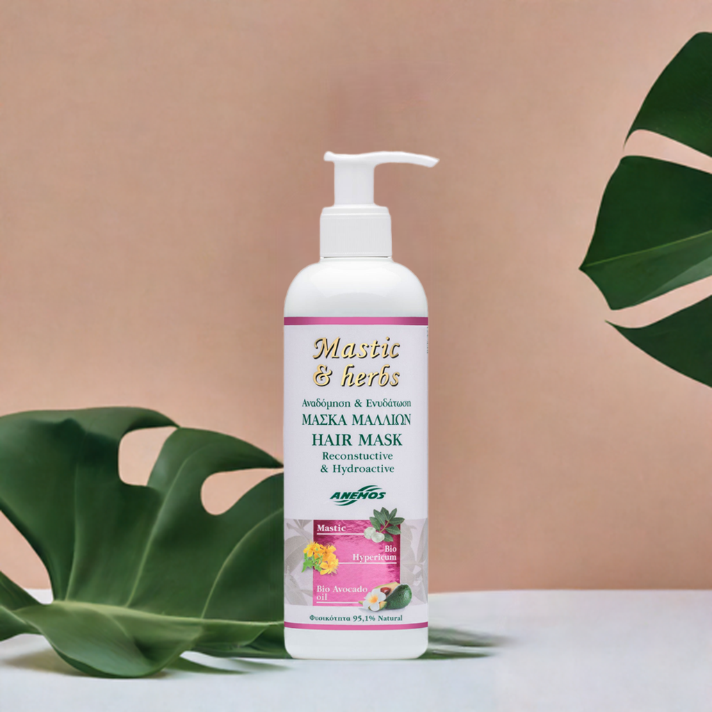 Feuchtigkeitsspendende Haarmaske mit Mastix und UV-Filter