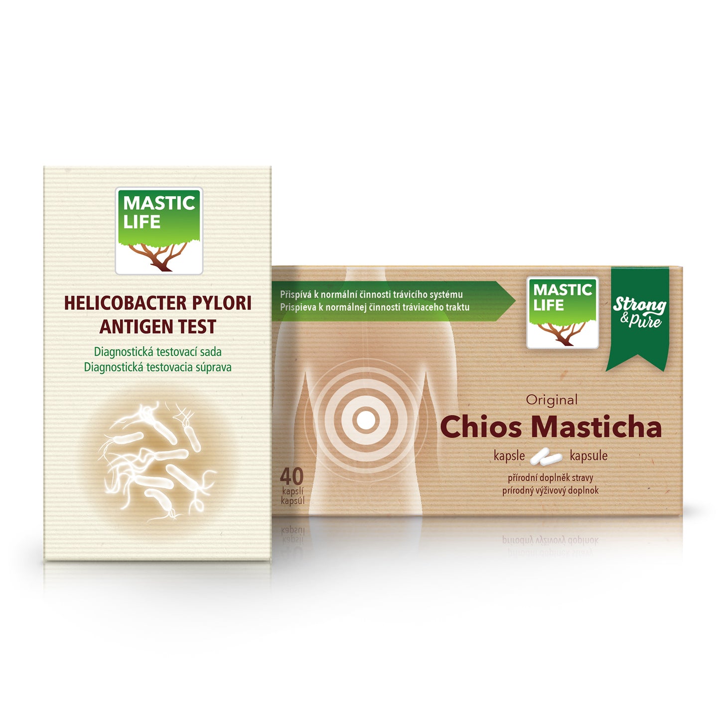 Helicobacter Pylori Test + Mastix (Set: 1 Test, 40 Kapseln)