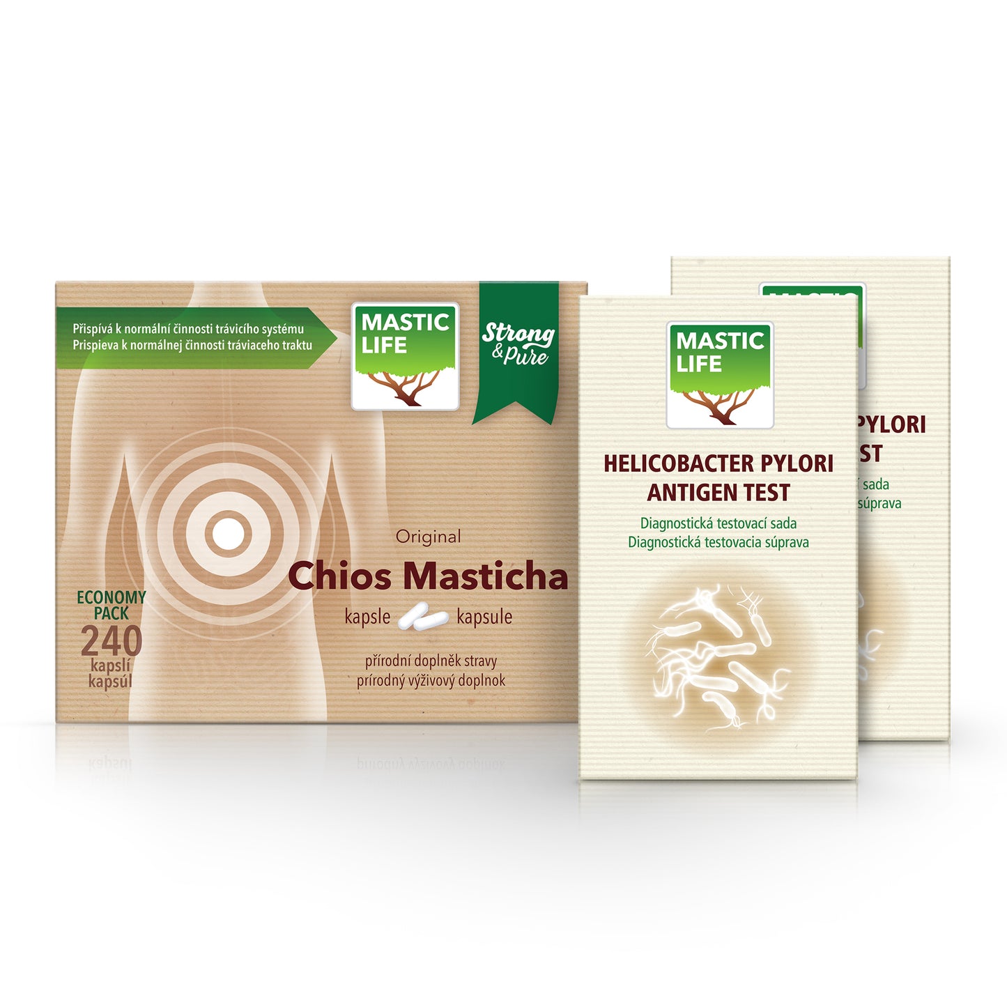 Helicobacter Pylori Test + Mastix (Super Set: 2 Tests, 240 Kapseln)